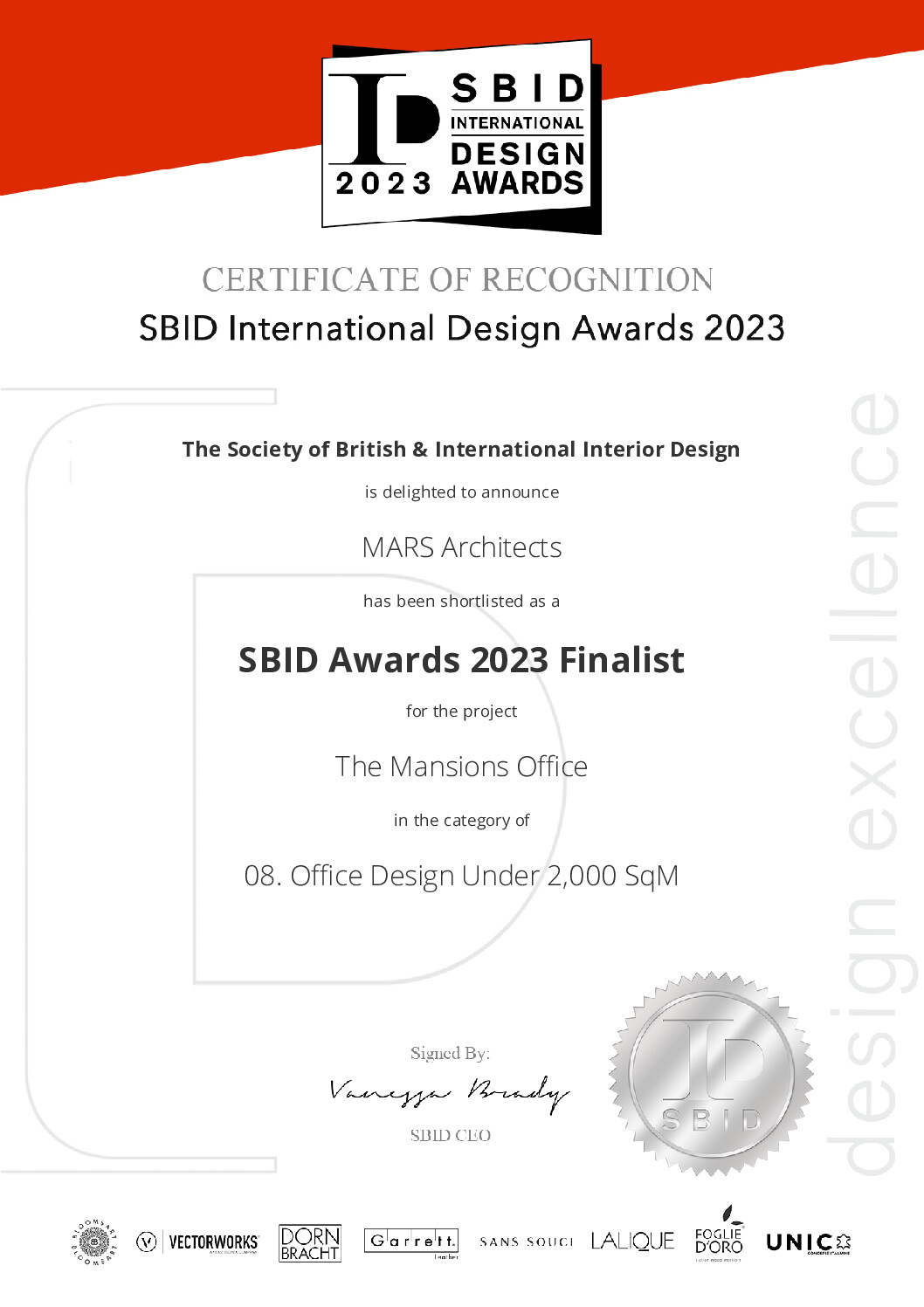SBID Cert 2023